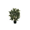 Lot de 2 - Plante artificielle de caoutchoutier en pot, 90 cm - panaché 