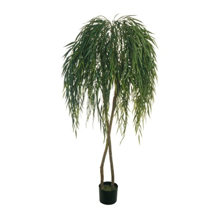 Lot de 2 - Saule artificiel en pot, 210 cm - vert 