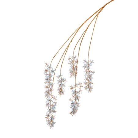 Lot de 12 - Branche suspendue artificielle de glycine iridescente métallisée, 133 cm - or argent lavande 