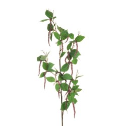 Lot de 12 - Tige artificielle d'amarante, 105 cm - bordeaux 