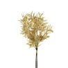 Lot de 12 - Bouquet artificiel de podocarpus X3 avec baies, 49 cm - ivoire 