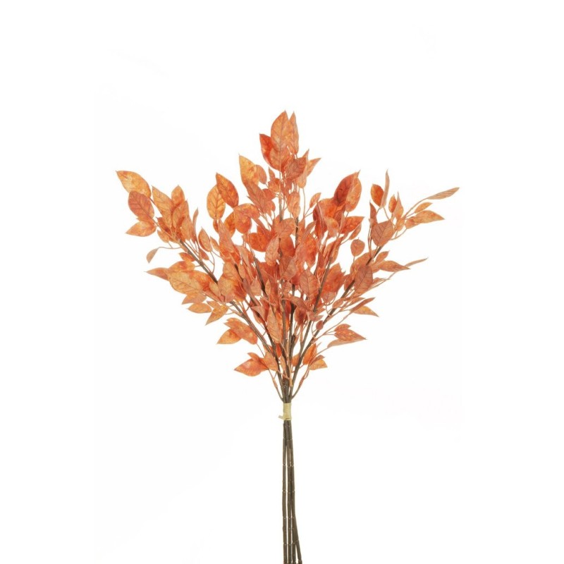 Lot de 12 - Bouquet artificiel de prunus X4, 59 cm - orange rouille 