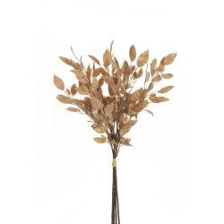 Lot de 12 - Bouquet artificiel de prunus X4, 59 cm - marron 