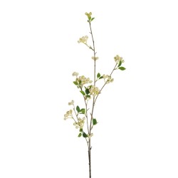 Lot de 12 - Longue tige artificielle de baies X4, 113 cm - crème vert 