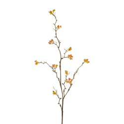 Lot de 12 - Tige artificielle d'hypéricum, 90 cm - orange 