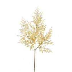 Lot de 36 - Tige artificielle de nandina X3, 75 cm - crème 