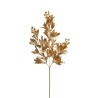 Lot de 36 - Tige artificielle de gui métallisé avec baies X3, 68 cm - or 