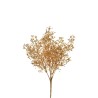 Lot de 24 - Buisson artificiel de limonium métallisé X7, 36 cm - or 