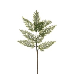 Lot de 48 - Tige artificielle de pin cyprès X9, 62 cm - vert foncé 