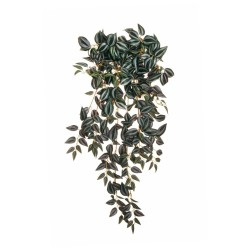 Lot de 12 - Buisson suspendu artificiel de miseria X15, 70 cm - violet vert 