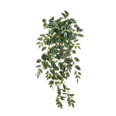 Lot de 12 - Buisson suspendu artificiel de miseria X15, 70 cm - vert crème 