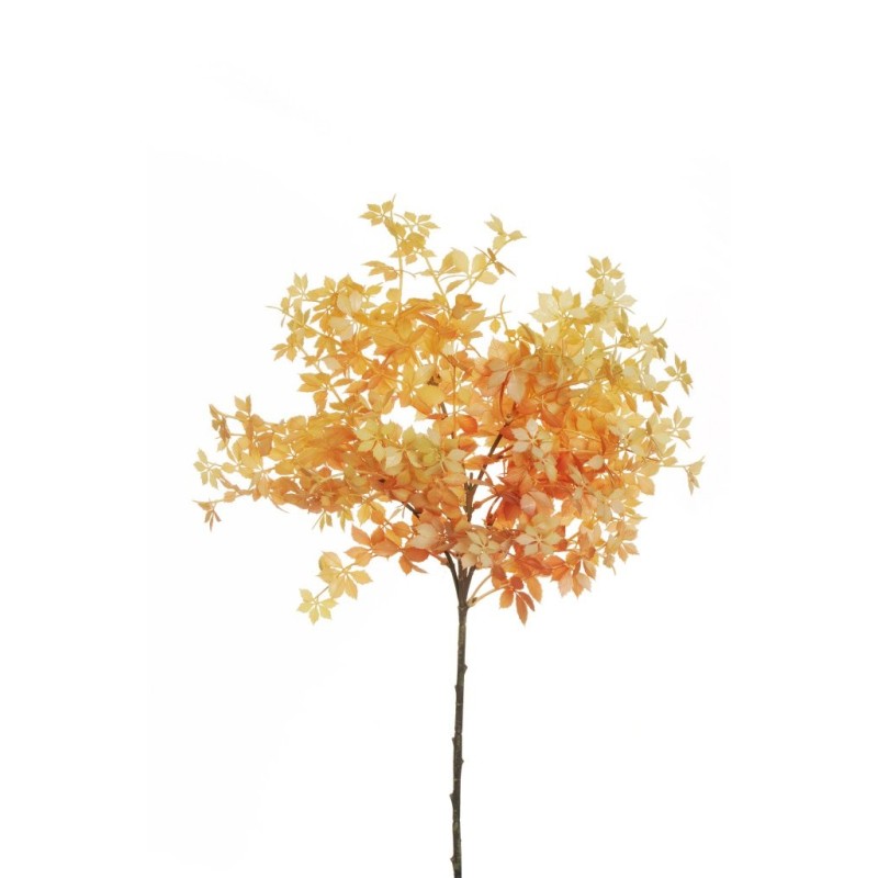 Lot de 12 - Mini branche artificielle de vigne américaine, 59 cm - orange 