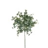 Lot de 12 - Mini branche artificielle de vigne américaine métallisée, 59 cm - platine 