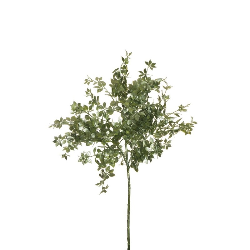 Lot de 12 - Mini branche artificielle de vigne américaine métallisée, 59 cm - vert clair 