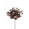 Lot de 12 - Mini branche artificielle de vigne américaine métallisée, 59 cm - bordeaux 