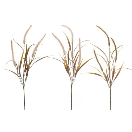 Lot de 48 - Tige artificielle de setaria X3, 83 cm - marron rose saumon 