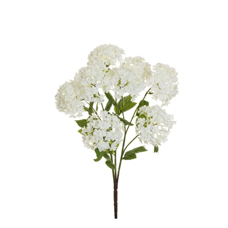 Lot de 12 - Buisson artificiel de boule-de-neige X3, 47 cm - blanc 