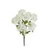 Lot de 12 - Buisson artificiel de boule-de-neige X3, 47 cm - blanc 