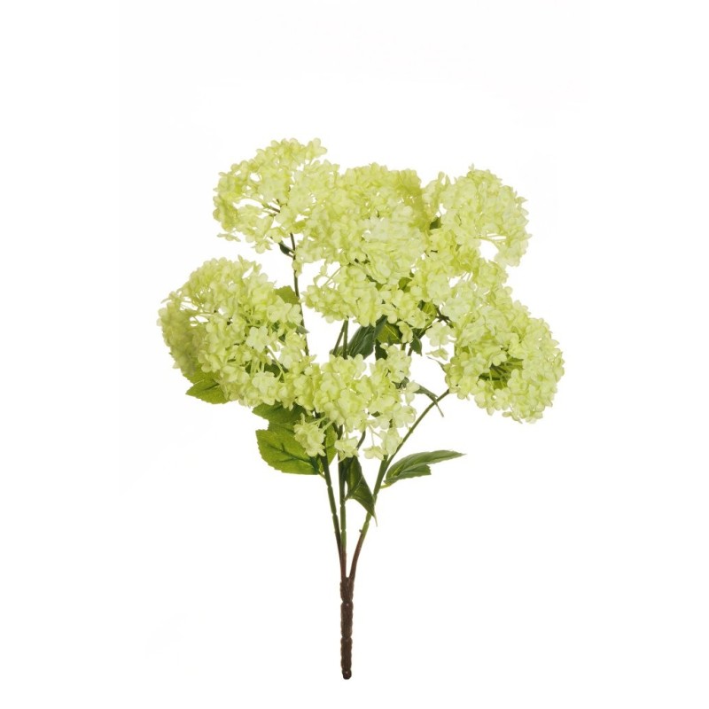 Lot de 12 - Buisson artificiel de boule-de-neige X3, 47 cm - vert clair 