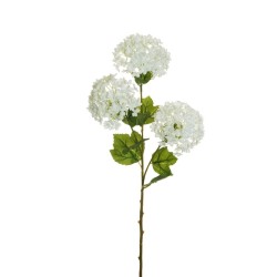 Lot de 24 - Tige artificielle de boule-de-neige X3, 62 cm - blanc 