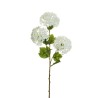 Lot de 24 - Tige artificielle de boule-de-neige X3, 62 cm - blanc 