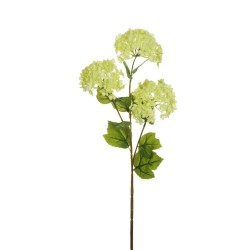 Lot de 24 - Tige artificielle de boule-de-neige X3, 62 cm - vert clair 