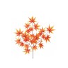Lot de 48 - Tige artificielle d'érable toucher réel X3, 68 cm - rouge orange 