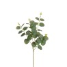 Lot de 24 - Tige artificielle d'eucalyptus X4, 70 cm - vert gris rose 