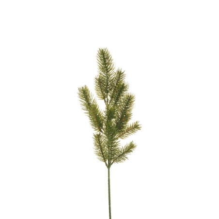 Lot de 24 - Tige artificielle de pin toucher doux X13, 49 cm - vert 