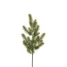 Lot de 12 - Tige artificielle de pin toucher doux X28, 65 cm - vert 
