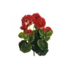 Lot de 12 - Buisson artificiel de géraniums X8, 36 cm - rouge 
