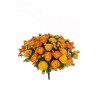 Lot de 4 - Mini buisson artificiel de chrysanthèmes X42, 38 cm - orange 