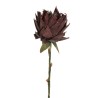 Lot de 4 - Protea géant artificiel aspect sec, 107 cm - bordeaux 