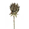 Lot de 4 - Protea géant artificiel aspect sec, 107 cm - marron 