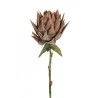 Lot de 4 - Protea géant artificiel aspect sec, 107 cm - orange automne 