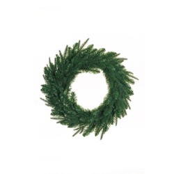 Lot de 8 - Couronne artificielle de pin, D. 70 cm - vert 