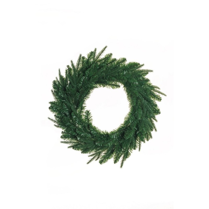 Lot de 8 - Couronne artificielle de pin, D. 70 cm - vert 