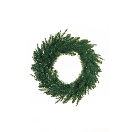 Lot de 8 - Couronne artificielle de pin, D. 70 cm - vert 
