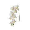 Lot de 12 - Tige suspendue artificielle d'orchidée phalaenopsis toucher réel X8, 94 cm - blanc 