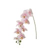 Lot de 12 - Tige suspendue artificielle d'orchidée phalaenopsis toucher réel X8, 94 cm - rose crème 