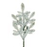 Lot de 6 - Branche artificielle de pin nobilis enneigée, 72 cm - blanc 