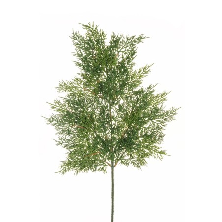 Lot de 12 - Tige artificielle de pin cèdre, 65 cm - vert 