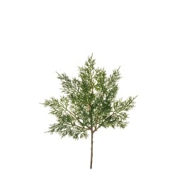Lot de 24 - Tige artificielle de pin cèdre, 41 cm - vert 