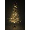 Lot de 4 - Sapin de Noël artificiel en perles acryliques 230 LED sur base métal, 180 cm - or 