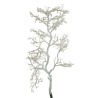 Lot de 6 - Branche géante artificielle de manzanita enneigée, 115 cm - blanc marron 