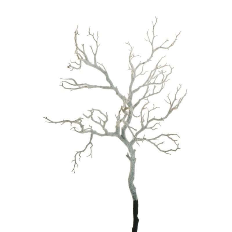 Lot de 8 - Grande branche artificielle de manzanita enneigée, 96 cm - blanc marron 