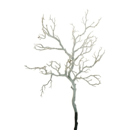 Lot de 8 - Grande branche artificielle de manzanita enneigée, 96 cm - blanc marron 