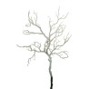 Lot de 8 - Grande branche artificielle de manzanita enneigée, 96 cm - blanc marron 
