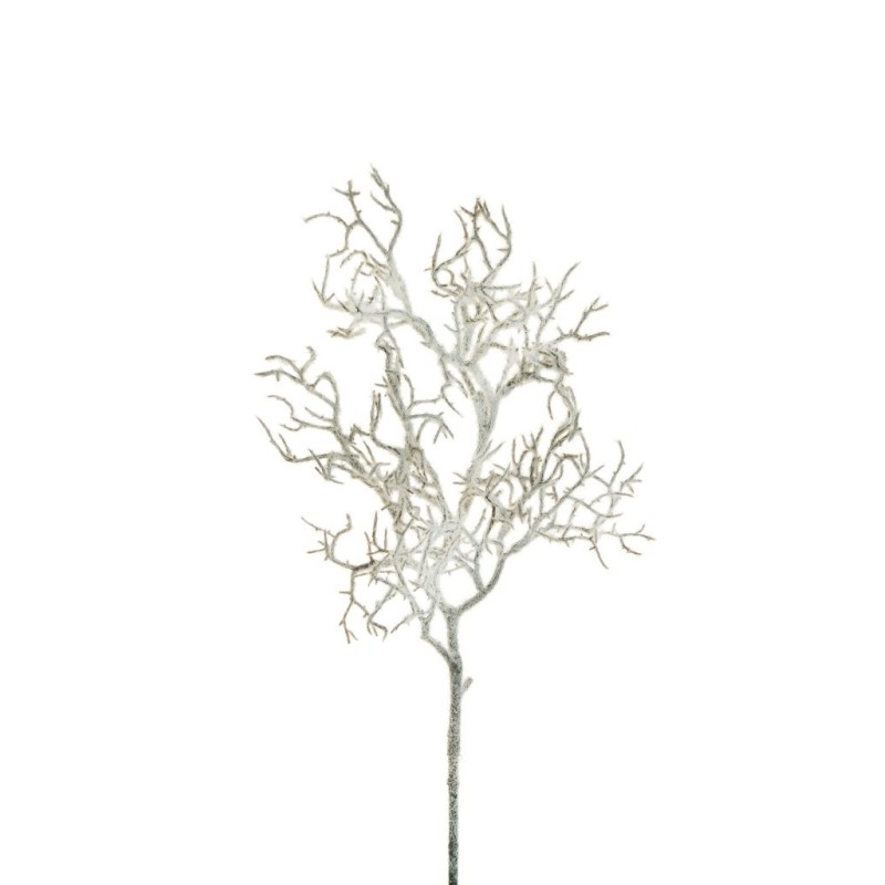 Lot de 12 - Petite branche artificielle de manzanita enneigée, 64 cm - blanc marron 