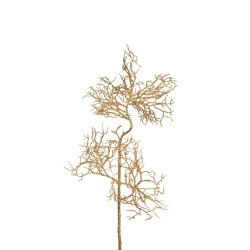 Lot de 12 - Petite branche artificielle de manzanita métallisée, 64 cm - or 